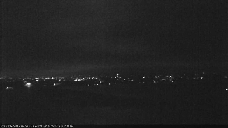 Lake Travis webcam, December 20, 2023 11:45 PM CT