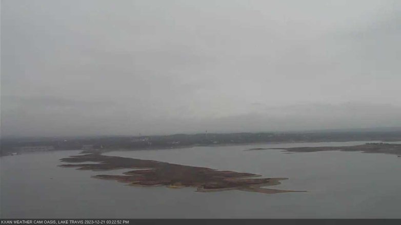 Lake Travis webcam, December 21, 2023 3:25 PM CT