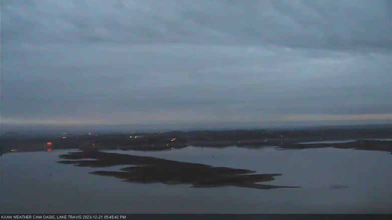 Lake Travis webcam, December 21, 2023 5:45 PM CT