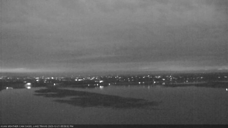 Lake Travis webcam, December 21, 2023 6:00 PM CT