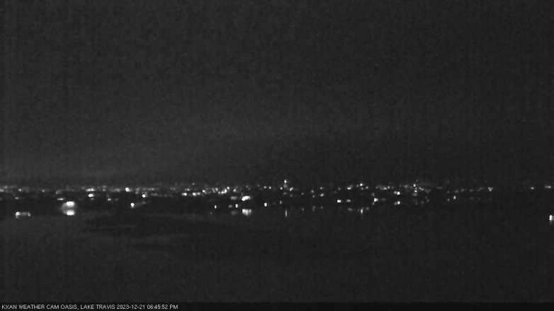 Lake Travis webcam, December 21, 2023 6:45 PM CT