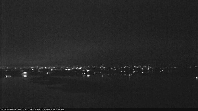 Lake Travis webcam, December 21, 2023 7:00 PM CT