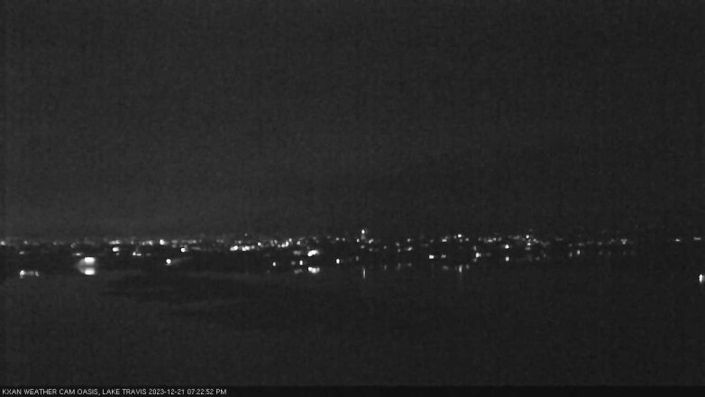 Lake Travis webcam, December 21, 2023 7:25 PM CT