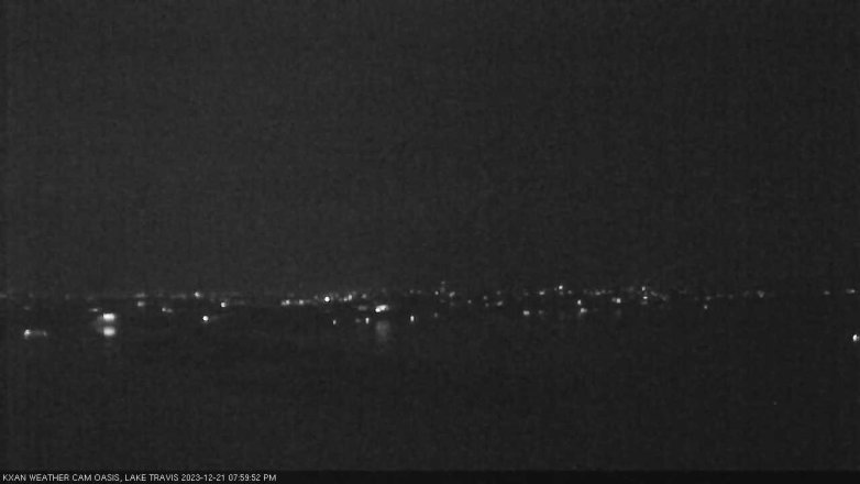 Lake Travis webcam, December 21, 2023 8:00 PM CT