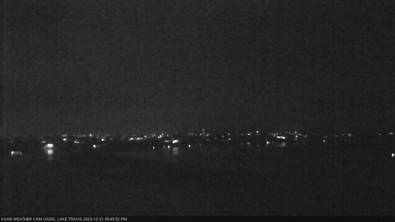 Lake Travis webcam, December 21, 2023 9:45 PM CT