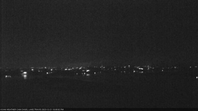 Lake Travis webcam, December 21, 2023 10:00 PM CT
