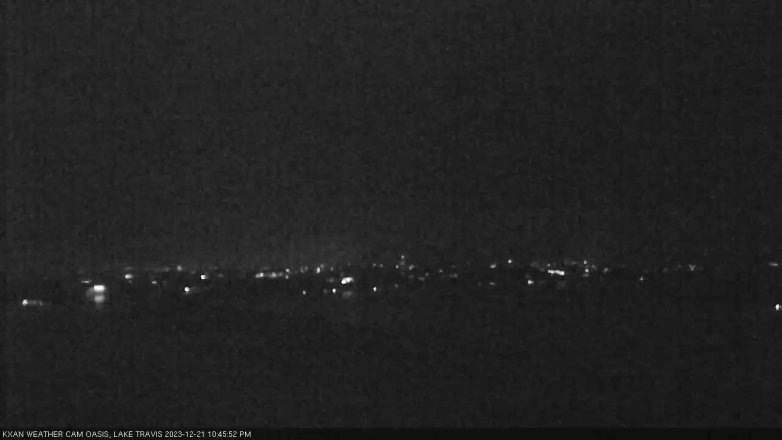 Lake Travis webcam, December 21, 2023 10:45 PM CT