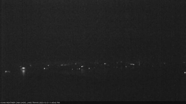 Lake Travis webcam, December 21, 2023 11:45 PM CT