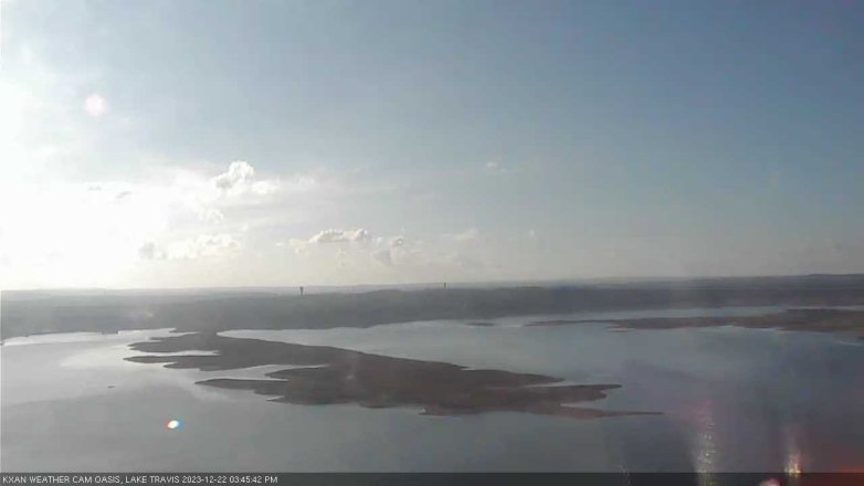 Lake Travis webcam, December 22, 2023 3:45 PM CT