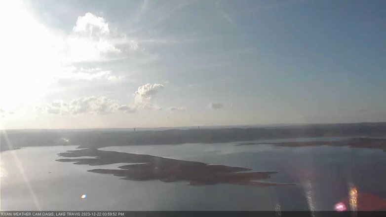 Lake Travis webcam, December 22, 2023 4:00 PM CT