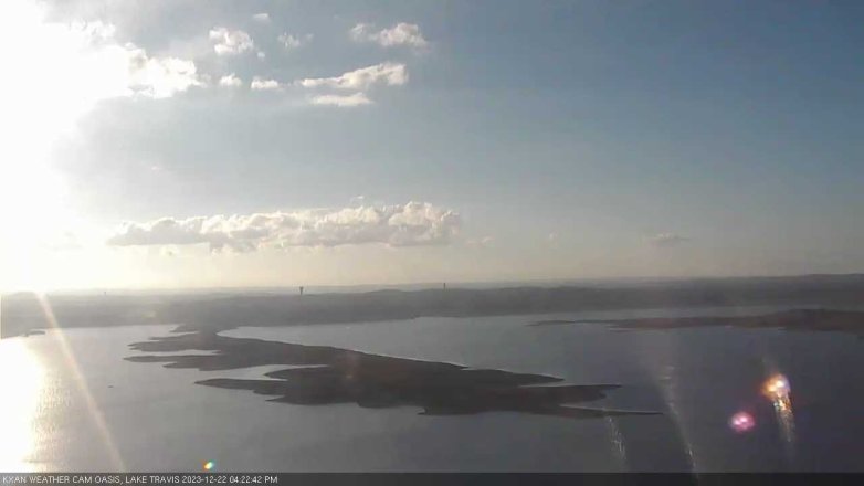 Lake Travis webcam, December 22, 2023 4:25 PM CT