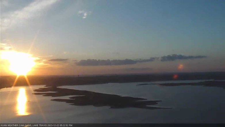 Lake Travis webcam, December 22, 2023 5:25 PM CT