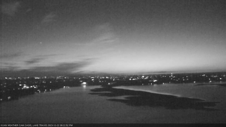 Lake Travis webcam, December 22, 2023 6:25 PM CT