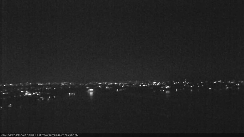 Lake Travis webcam, December 22, 2023 6:45 PM CT