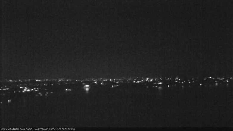 Lake Travis webcam, December 22, 2023 7:00 PM CT