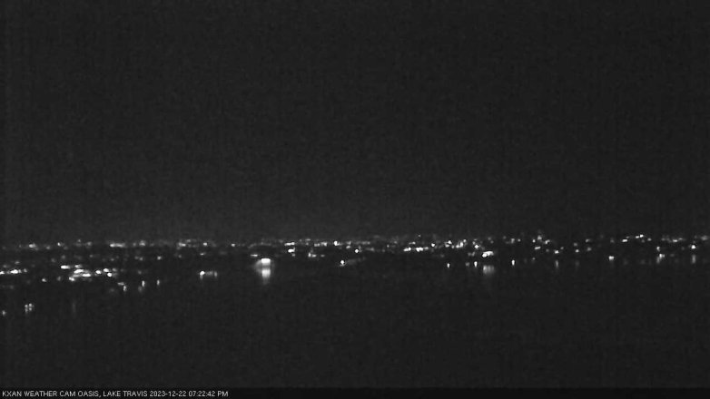 Lake Travis webcam, December 22, 2023 7:25 PM CT