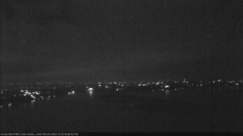Lake Travis webcam, December 22, 2023 9:45 PM CT