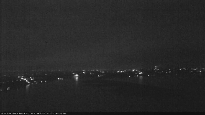 Lake Travis webcam, December 22, 2023 10:25 PM CT
