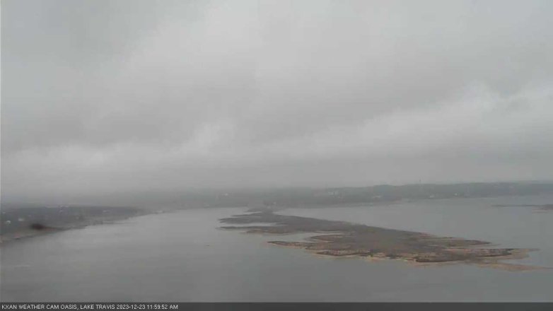 Lake Travis webcam, December 23, 2023 12:00 PM CT