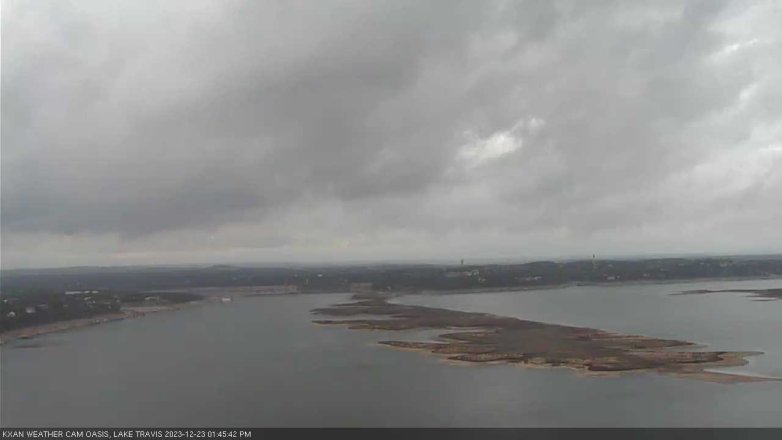 Lake Travis webcam, December 23, 2023 1:45 PM CT