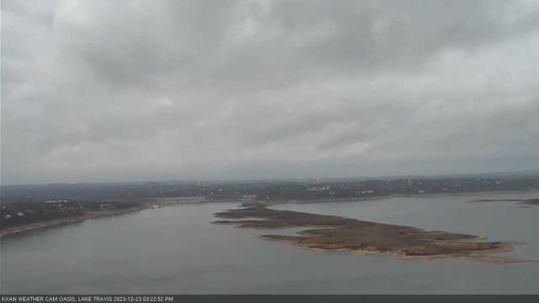 Lake Travis webcam, December 23, 2023 3:25 PM CT