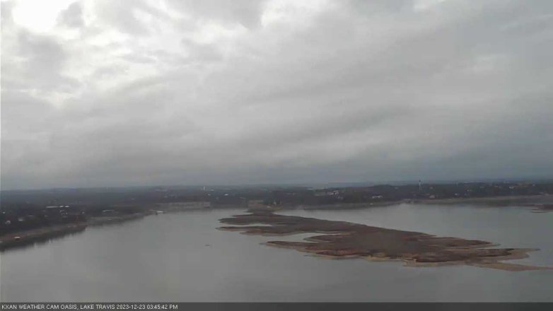 Lake Travis webcam, December 23, 2023 3:45 PM CT