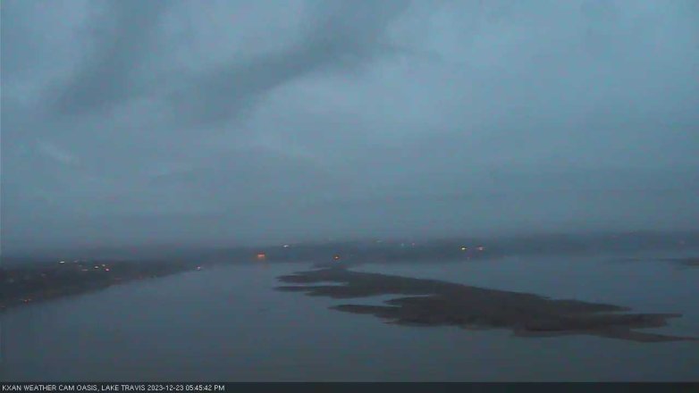 Lake Travis webcam, December 23, 2023 5:45 PM CT