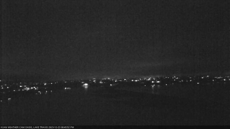 Lake Travis webcam, December 23, 2023 6:45 PM CT