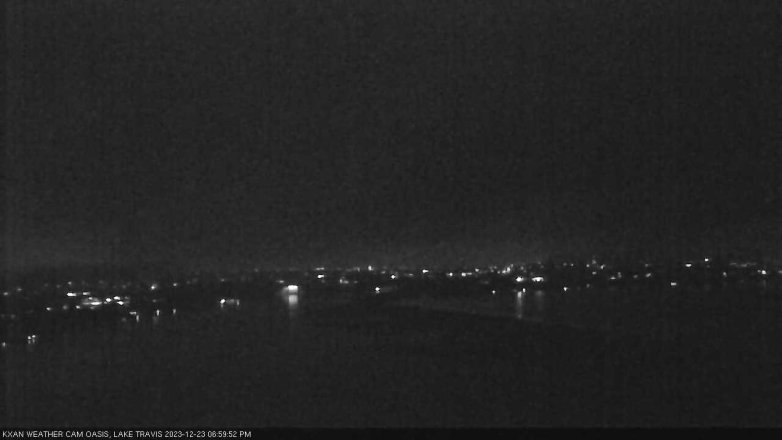 Lake Travis webcam, December 23, 2023 7:00 PM CT