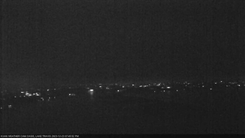 Lake Travis webcam, December 23, 2023 7:45 PM CT