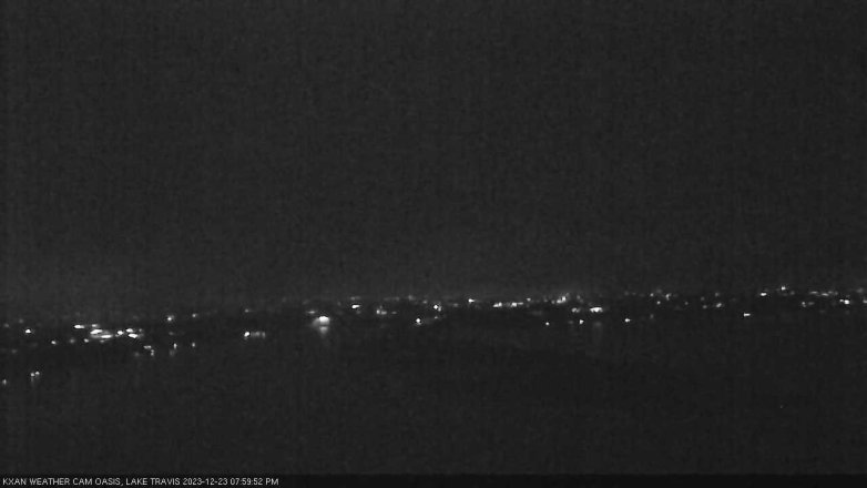 Lake Travis webcam, December 23, 2023 8:00 PM CT