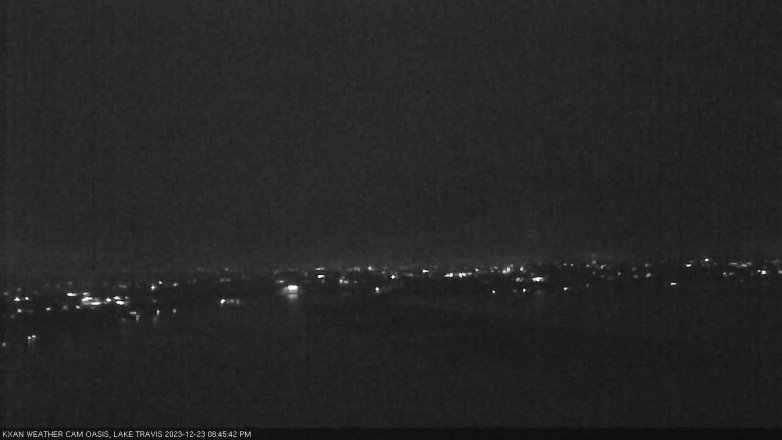 Lake Travis webcam, December 23, 2023 8:45 PM CT
