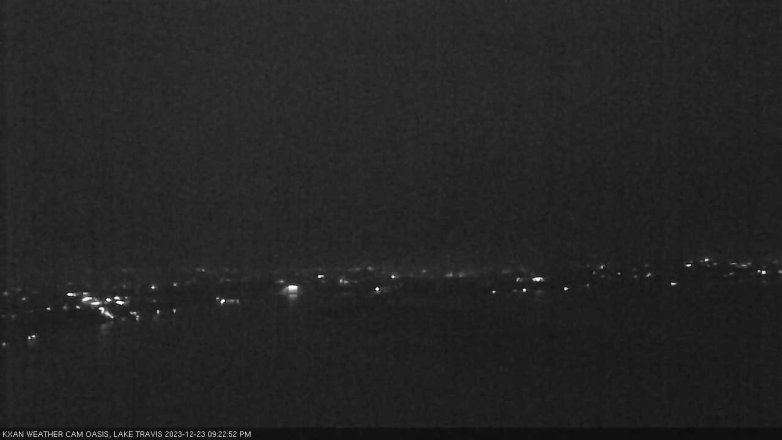 Lake Travis webcam, December 23, 2023 9:25 PM CT
