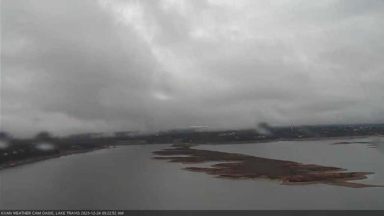 Lake Travis webcam, December 24, 2023 9:25 AM CT