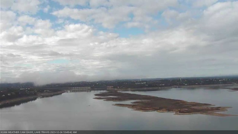 Lake Travis webcam, December 24, 2023 10:45 AM CT