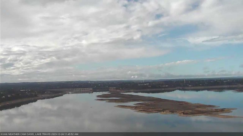 Lake Travis webcam, December 24, 2023 11:45 AM CT