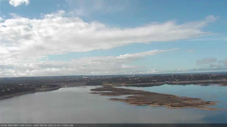 Lake Travis webcam, December 24, 2023 12:00 PM CT