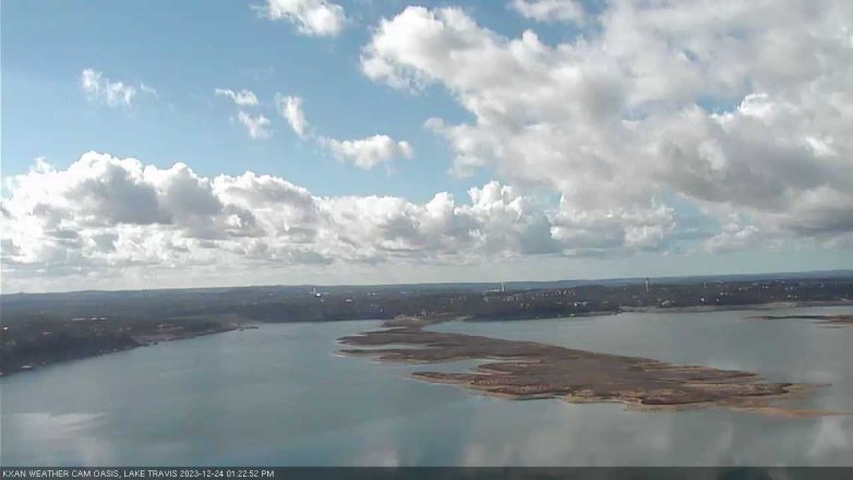 Lake Travis webcam, December 24, 2023 1:25 PM CT
