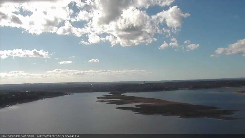 Lake Travis webcam, December 24, 2023 2:45 PM CT