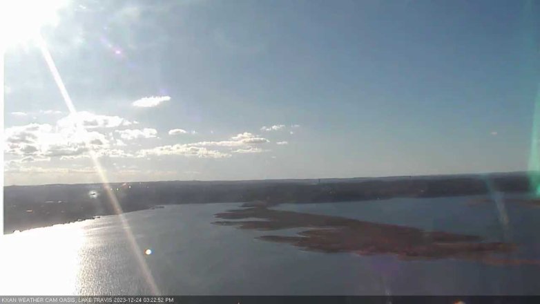 Lake Travis webcam, December 24, 2023 3:25 PM CT