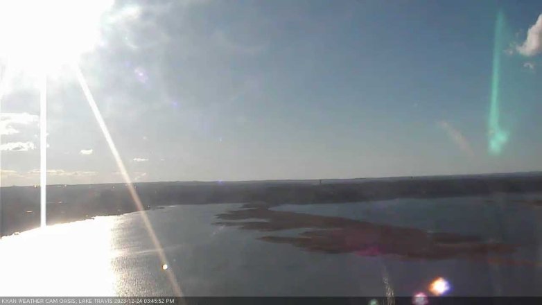 Lake Travis webcam, December 24, 2023 3:45 PM CT