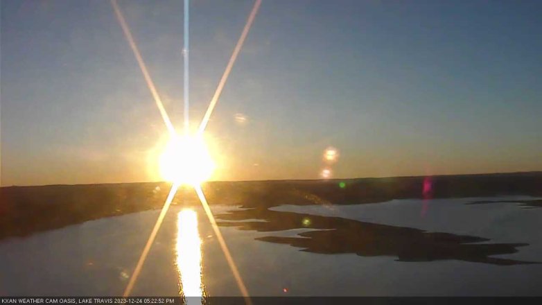Lake Travis webcam, December 24, 2023 5:25 PM CT