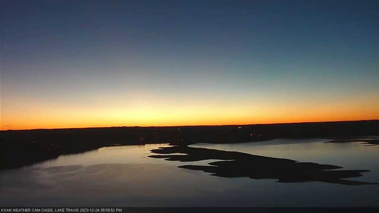 Lake Travis webcam, December 24, 2023 6:00 PM CT