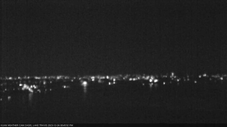 Lake Travis webcam, December 24, 2023 8:45 PM CT