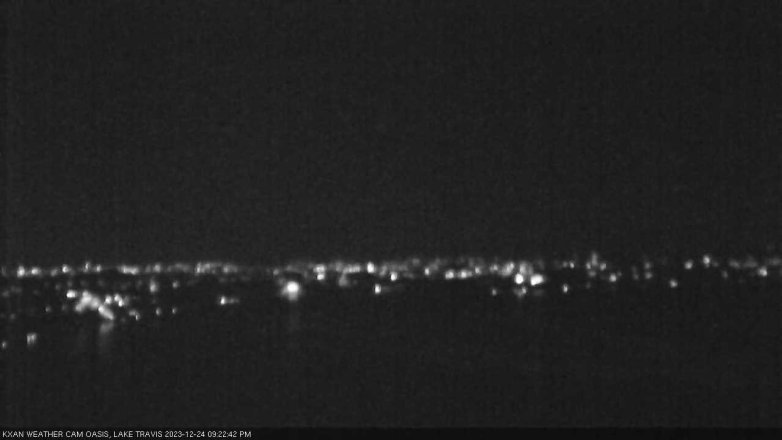 Lake Travis webcam, December 24, 2023 9:25 PM CT