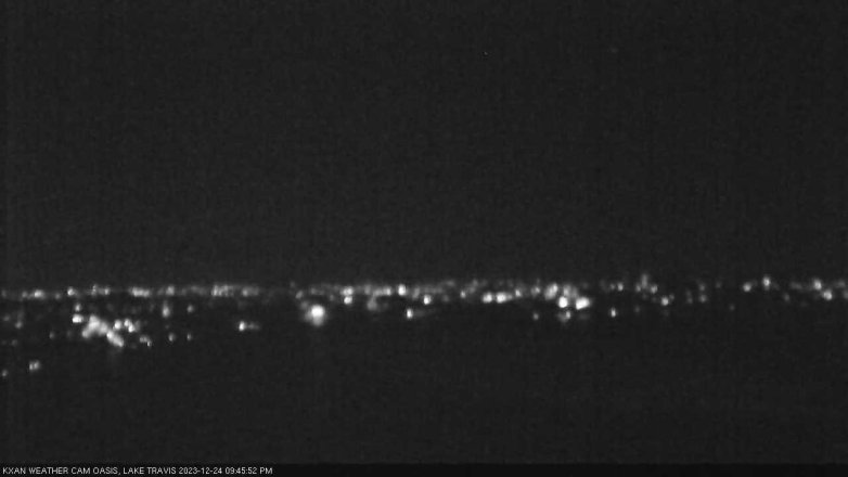 Lake Travis webcam, December 24, 2023 9:45 PM CT