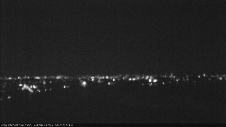 Lake Travis webcam, December 24, 2023 10:00 PM CT