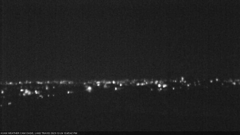 Lake Travis webcam, December 24, 2023 10:45 PM CT