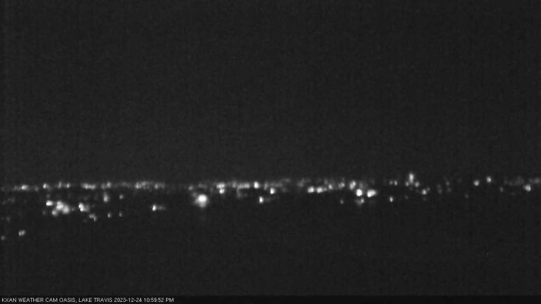 Lake Travis webcam, December 24, 2023 11:00 PM CT