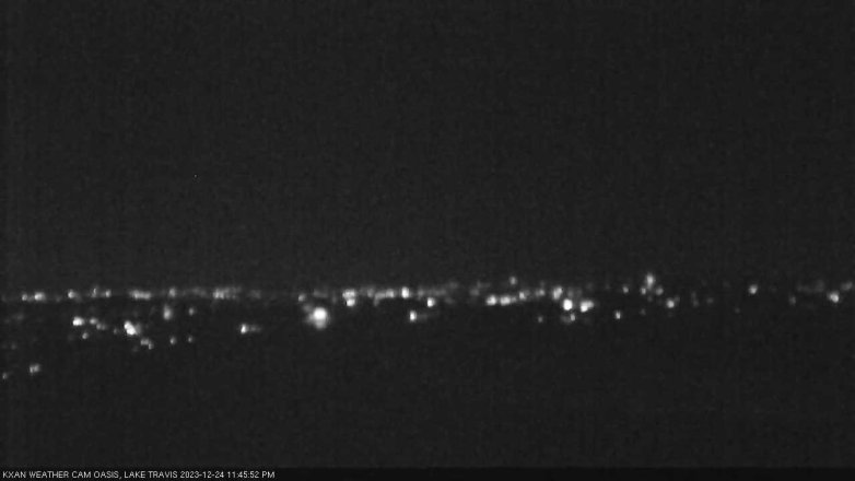 Lake Travis webcam, December 24, 2023 11:45 PM CT